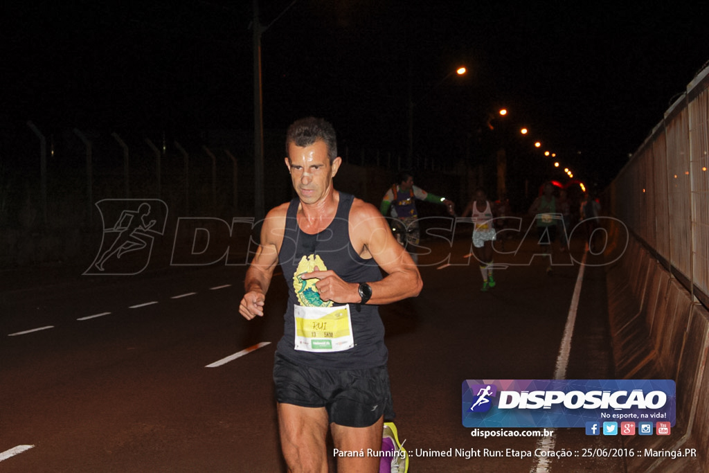 Unimed Night Run: Etapa Coração :: Paraná Running 2016