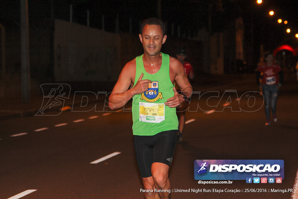 Unimed Night Run: Etapa Coração :: Paraná Running 2016