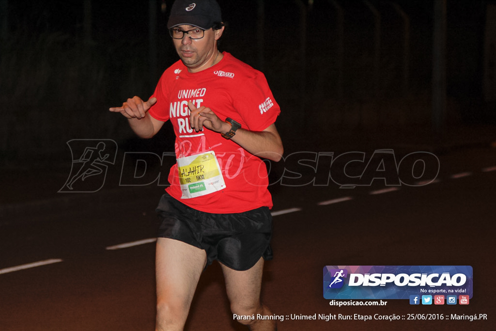 Unimed Night Run: Etapa Coração :: Paraná Running 2016