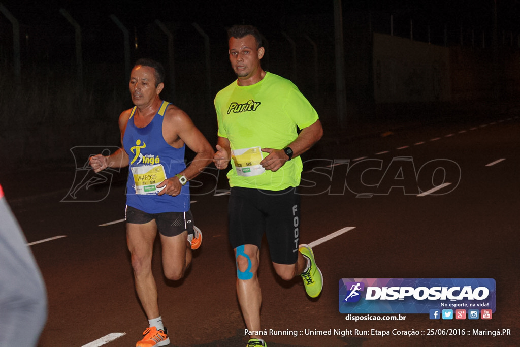 Unimed Night Run: Etapa Coração :: Paraná Running 2016