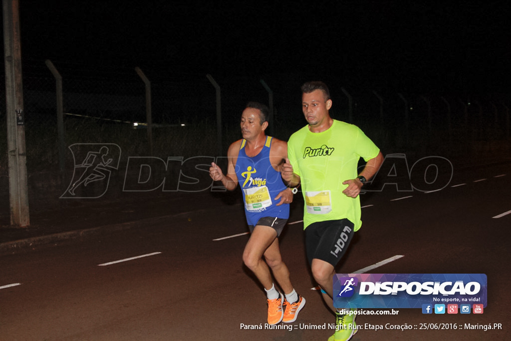 Unimed Night Run: Etapa Coração :: Paraná Running 2016