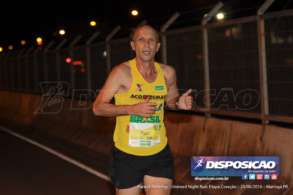 Unimed Night Run: Etapa Coração :: Paraná Running 2016