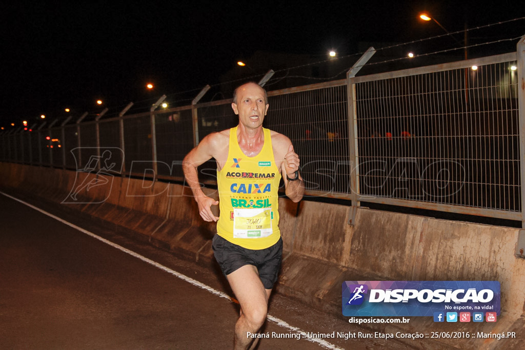 Unimed Night Run: Etapa Coração :: Paraná Running 2016