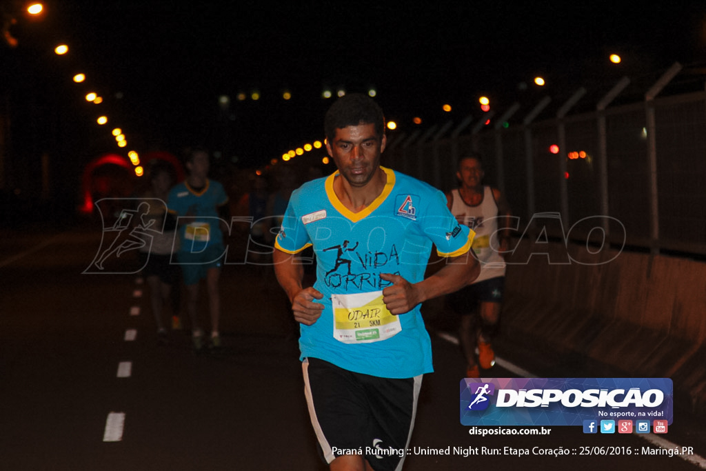 Unimed Night Run: Etapa Coração :: Paraná Running 2016