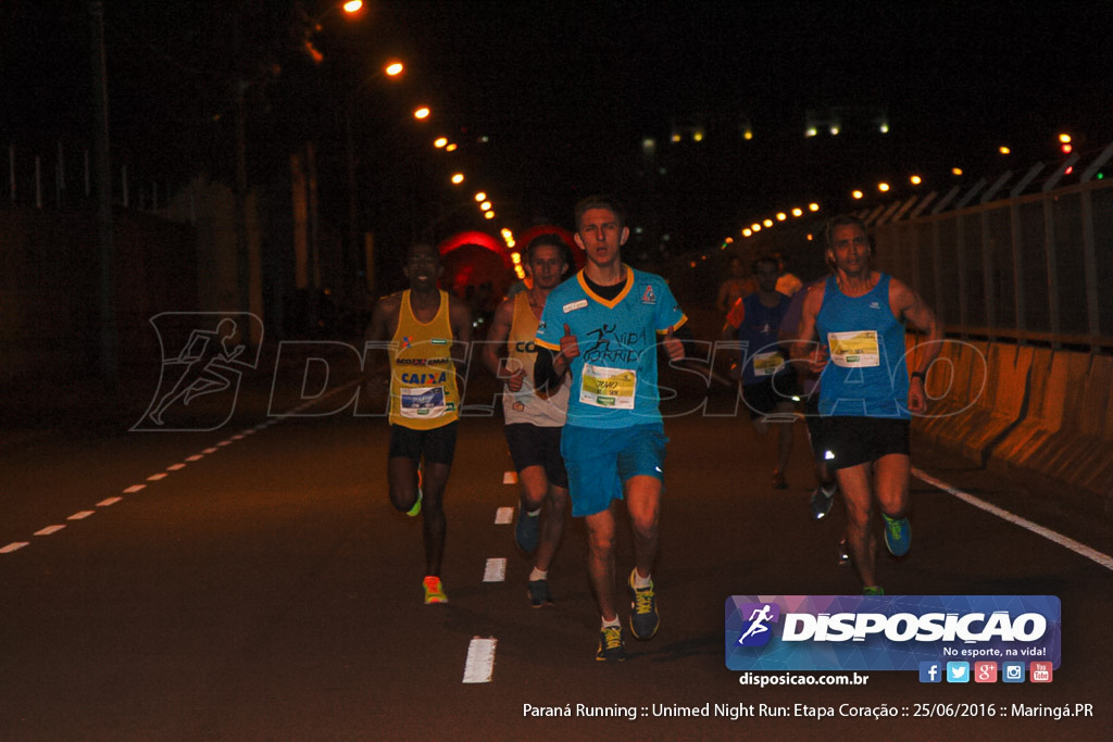 Unimed Night Run: Etapa Coração :: Paraná Running 2016