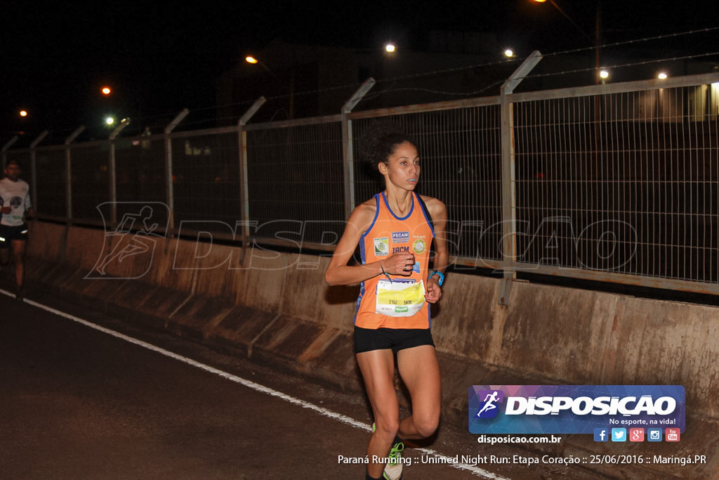 Unimed Night Run: Etapa Coração :: Paraná Running 2016