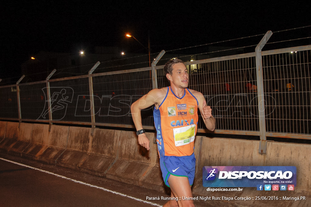 Unimed Night Run: Etapa Coração :: Paraná Running 2016