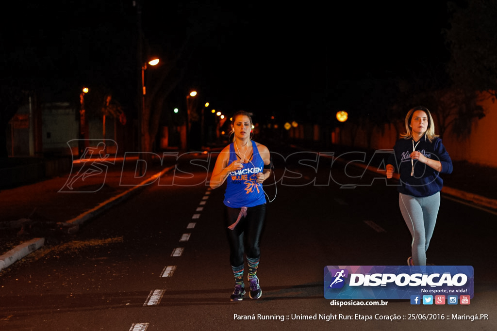 Unimed Night Run: Etapa Coração :: Paraná Running 2016