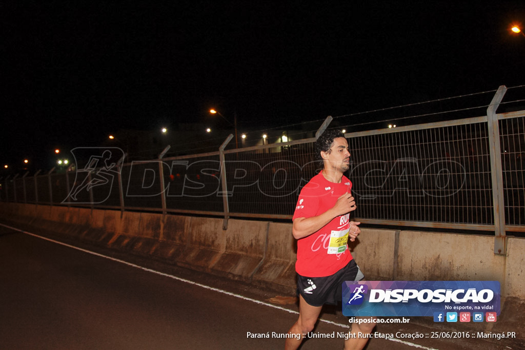 Unimed Night Run: Etapa Coração :: Paraná Running 2016