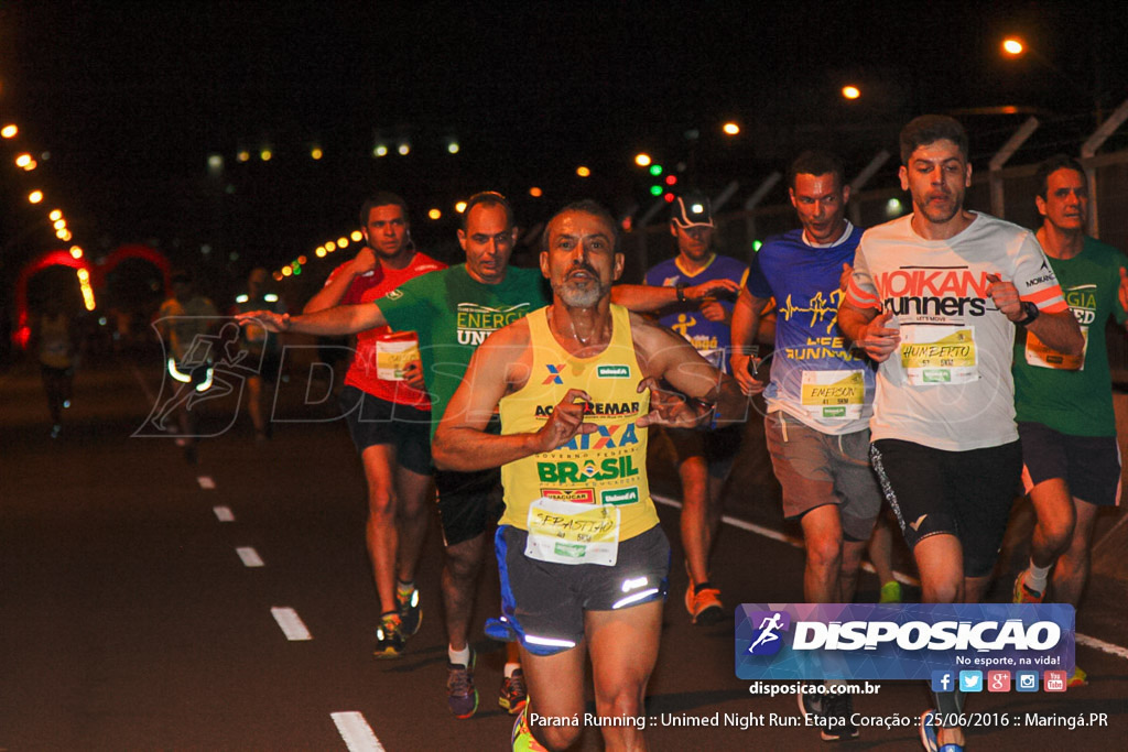 Unimed Night Run: Etapa Coração :: Paraná Running 2016