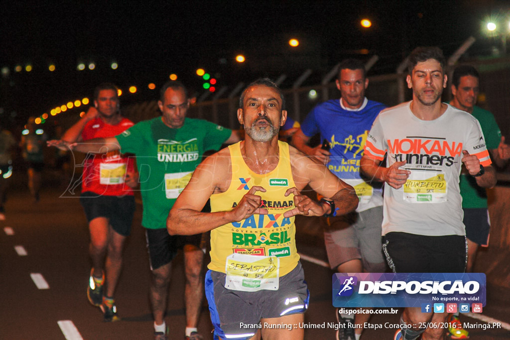 Unimed Night Run: Etapa Coração :: Paraná Running 2016