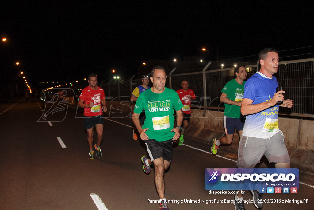 Unimed Night Run: Etapa Coração :: Paraná Running 2016