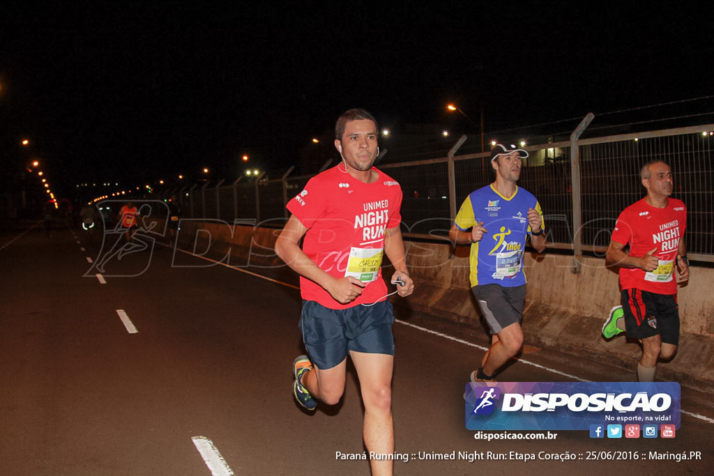 Unimed Night Run: Etapa Coração :: Paraná Running 2016