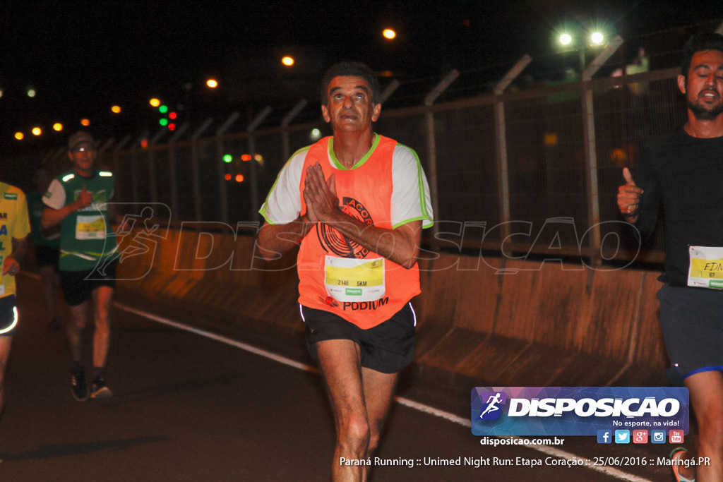 Unimed Night Run: Etapa Coração :: Paraná Running 2016