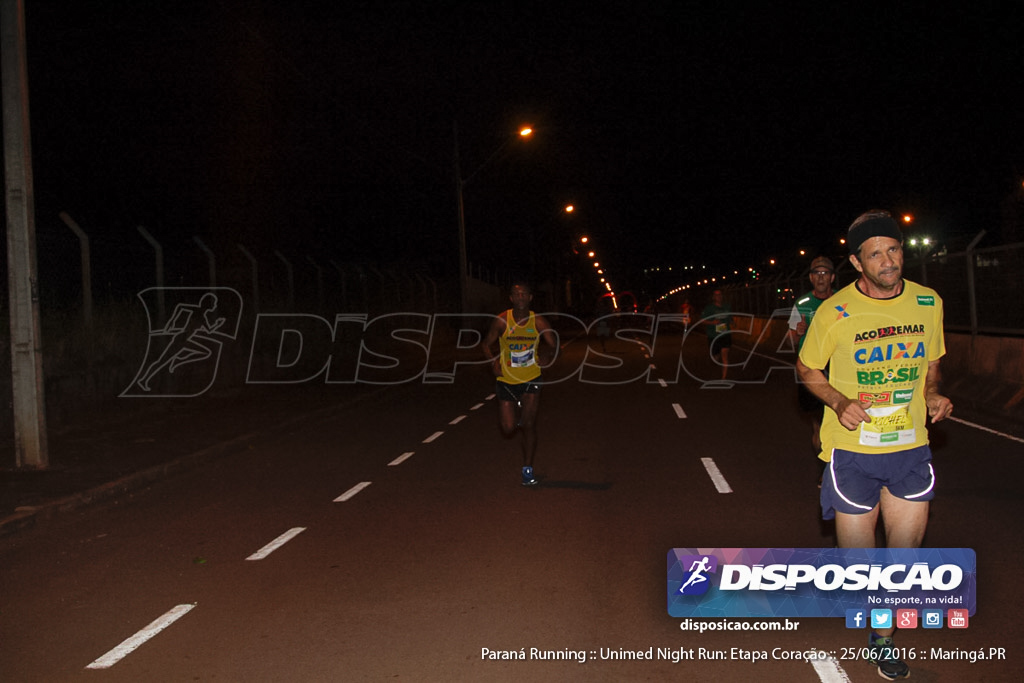 Unimed Night Run: Etapa Coração :: Paraná Running 2016