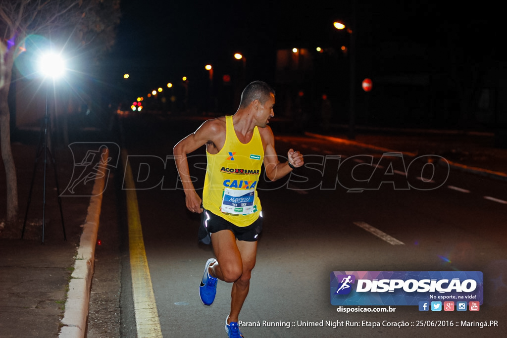 Unimed Night Run: Etapa Coração :: Paraná Running 2016