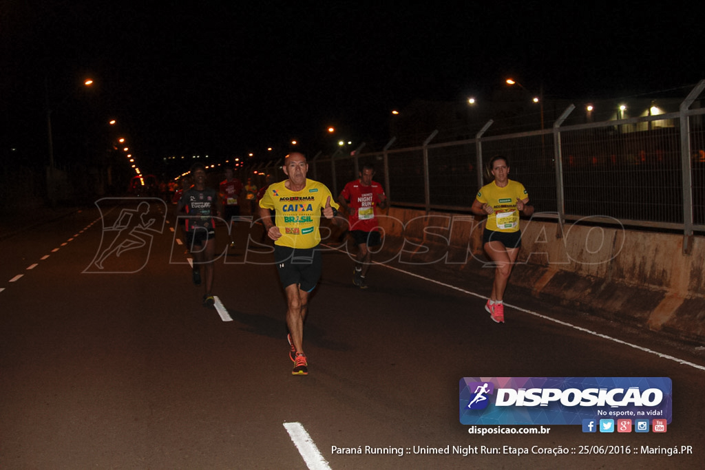 Unimed Night Run: Etapa Coração :: Paraná Running 2016