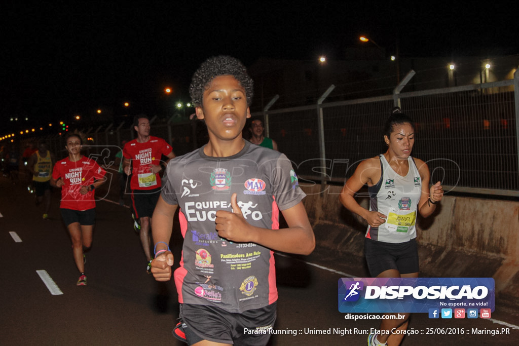 Unimed Night Run: Etapa Coração :: Paraná Running 2016