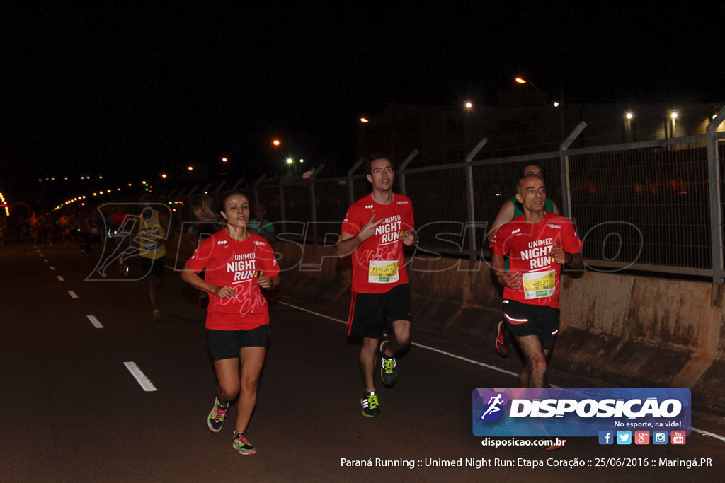 Unimed Night Run: Etapa Coração :: Paraná Running 2016