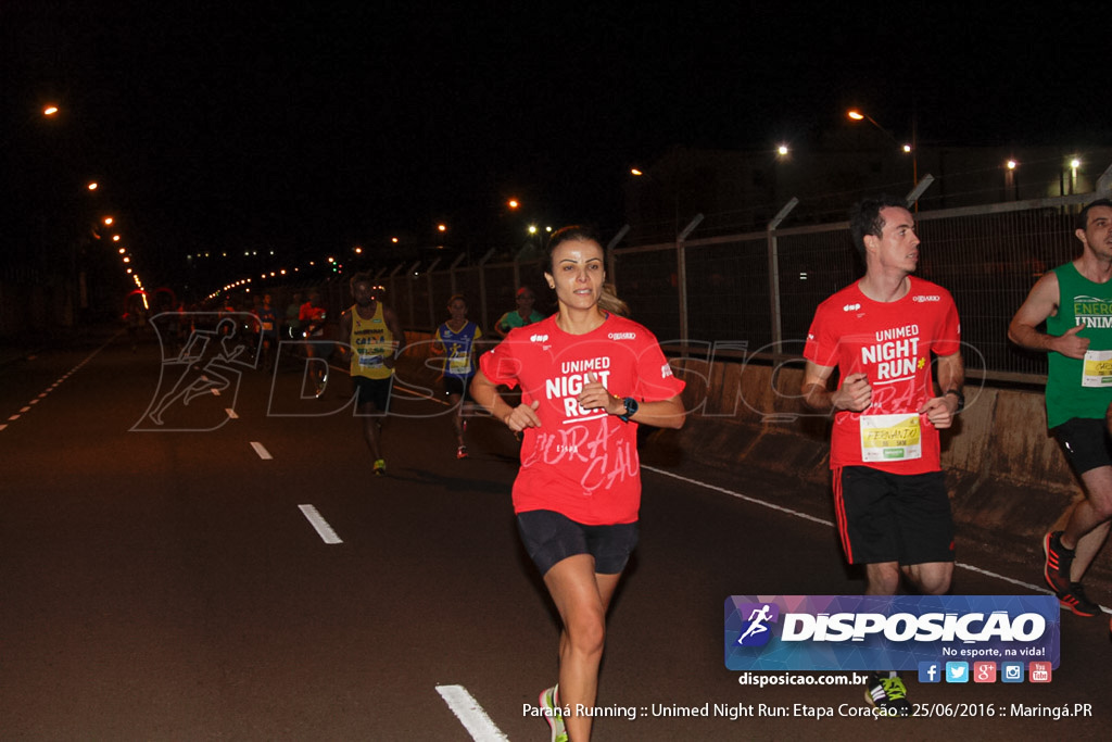 Unimed Night Run: Etapa Coração :: Paraná Running 2016