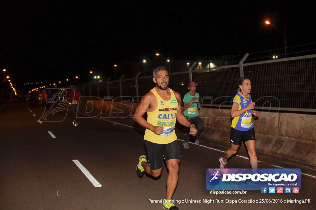 Unimed Night Run: Etapa Coração :: Paraná Running 2016