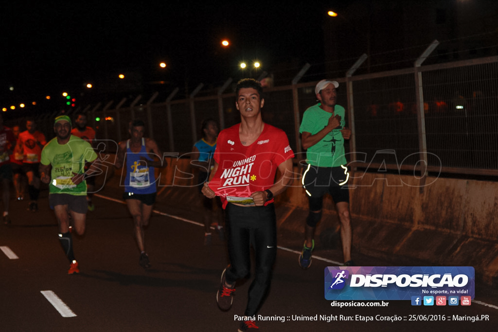 Unimed Night Run: Etapa Coração :: Paraná Running 2016