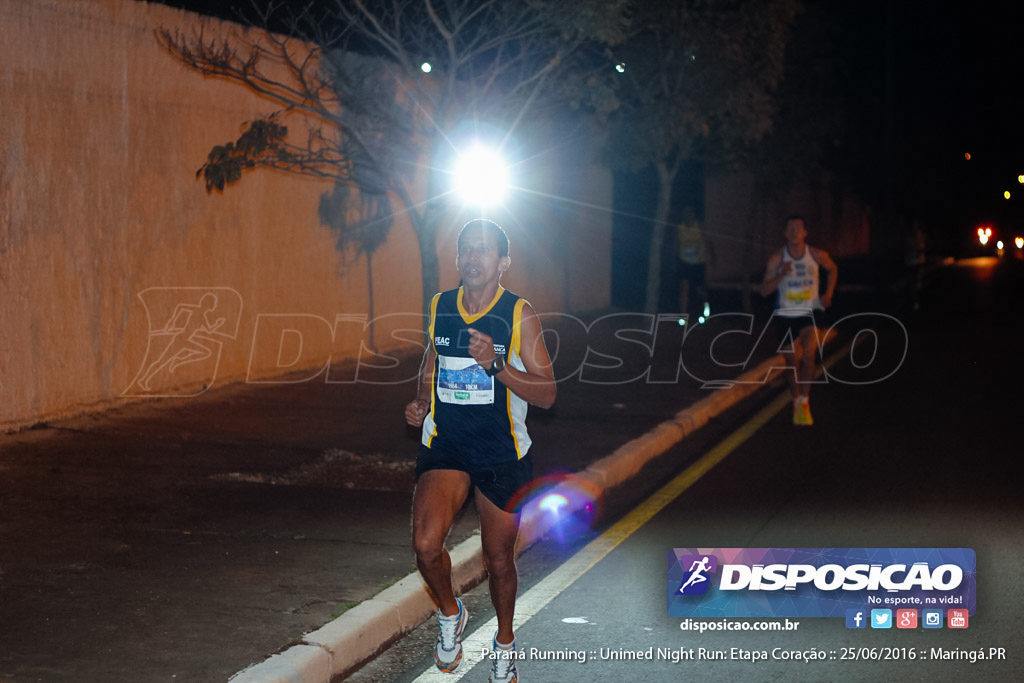 Unimed Night Run: Etapa Coração :: Paraná Running 2016