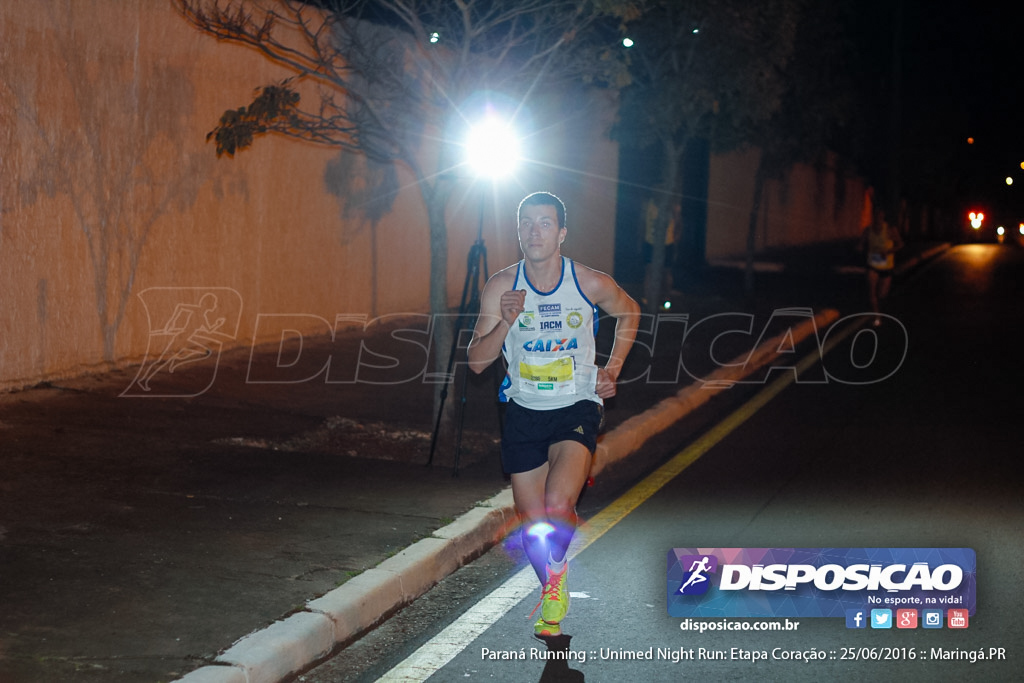 Unimed Night Run: Etapa Coração :: Paraná Running 2016