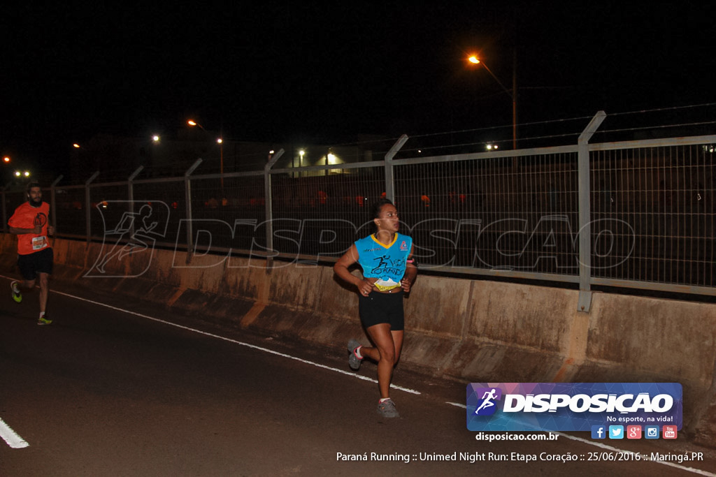 Unimed Night Run: Etapa Coração :: Paraná Running 2016