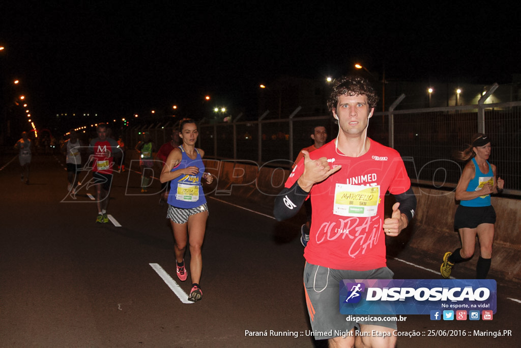 Unimed Night Run: Etapa Coração :: Paraná Running 2016