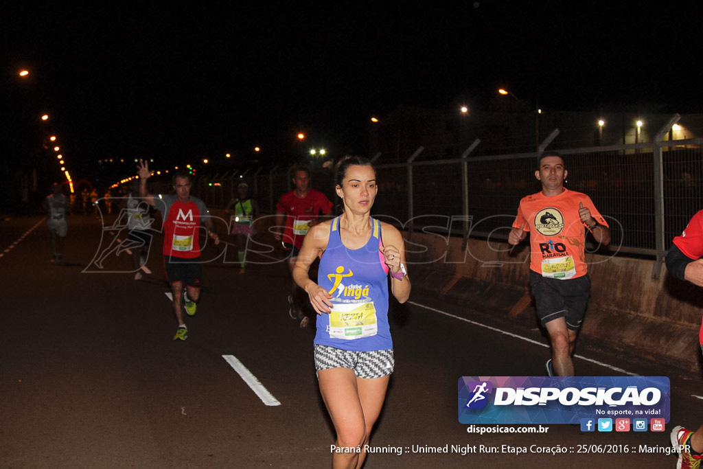 Unimed Night Run: Etapa Coração :: Paraná Running 2016