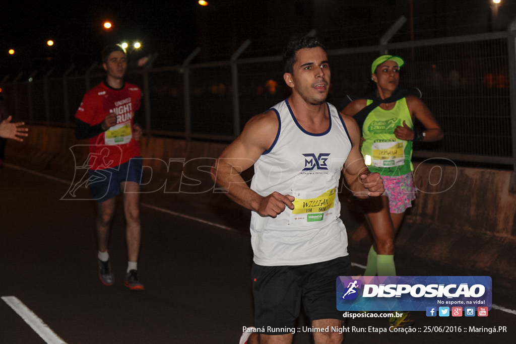 Unimed Night Run: Etapa Coração :: Paraná Running 2016