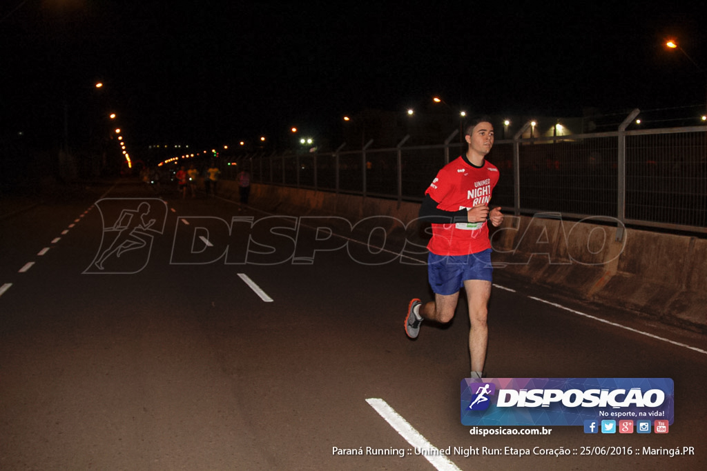 Unimed Night Run: Etapa Coração :: Paraná Running 2016