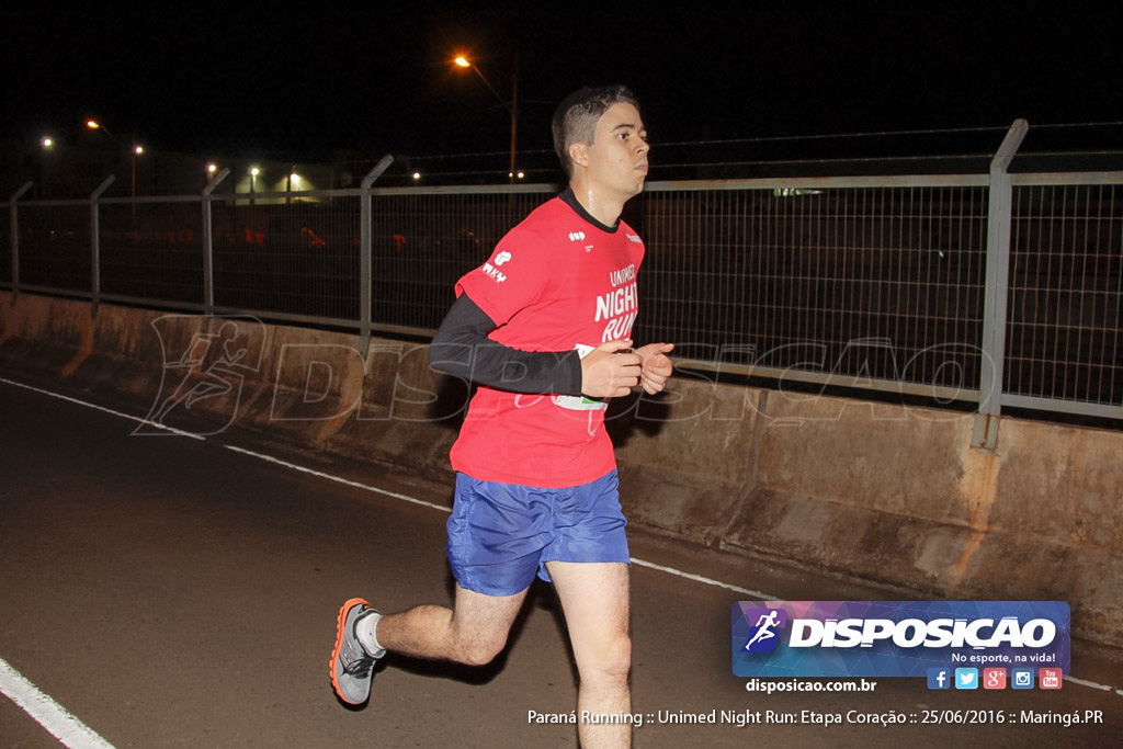 Unimed Night Run: Etapa Coração :: Paraná Running 2016