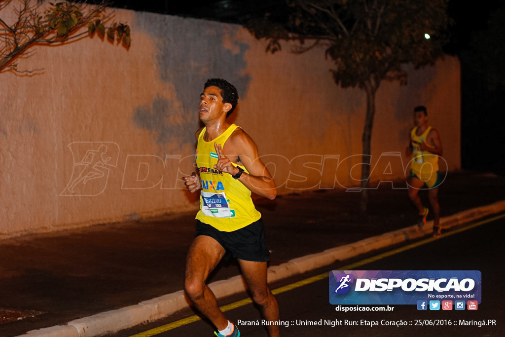 Unimed Night Run: Etapa Coração :: Paraná Running 2016