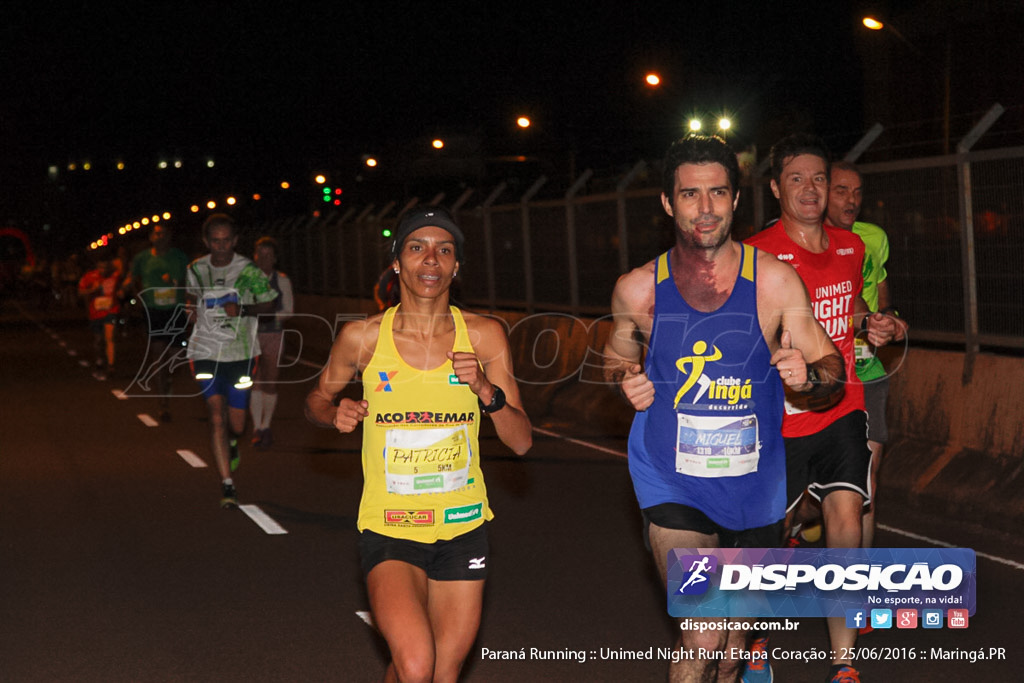 Unimed Night Run: Etapa Coração :: Paraná Running 2016