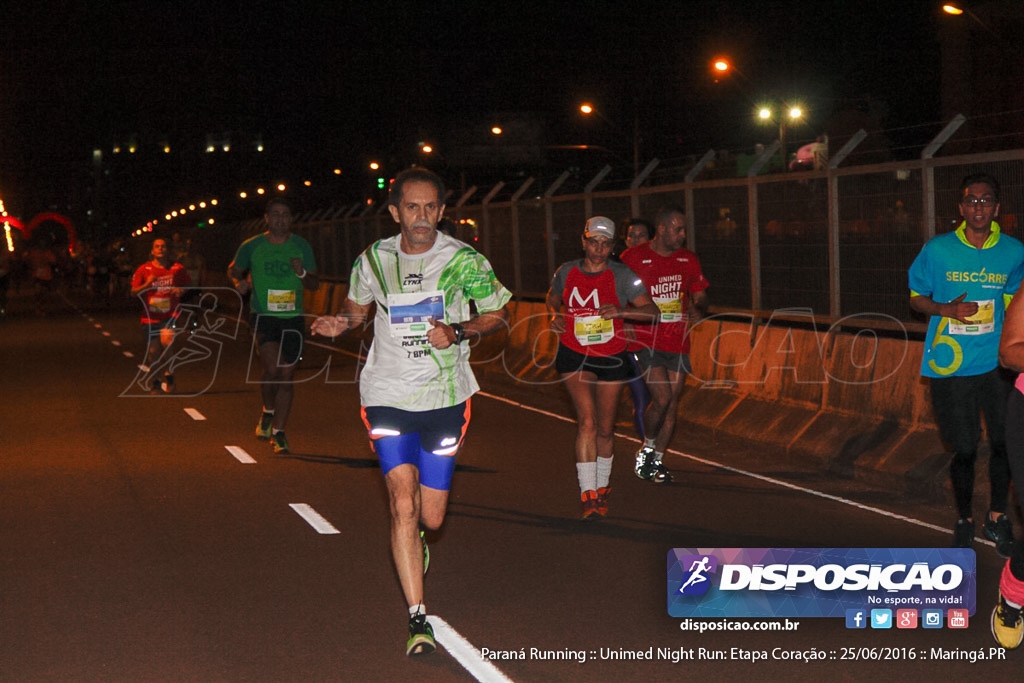 Unimed Night Run: Etapa Coração :: Paraná Running 2016