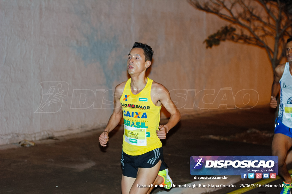 Unimed Night Run: Etapa Coração :: Paraná Running 2016