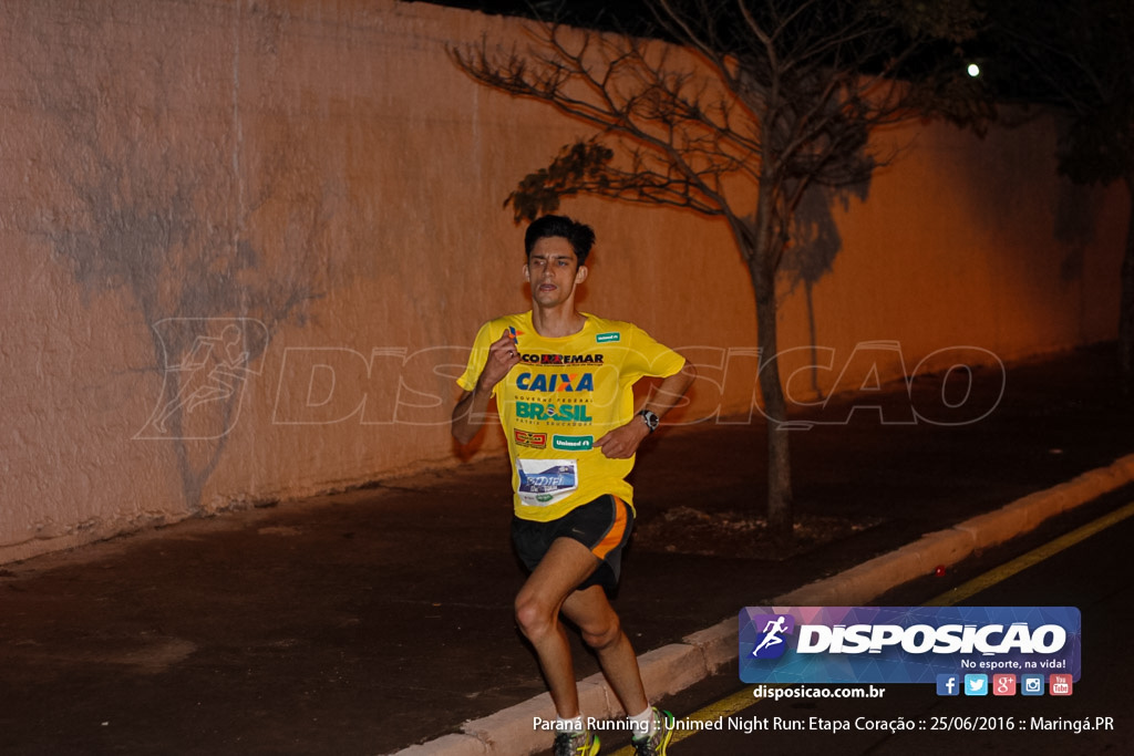 Unimed Night Run: Etapa Coração :: Paraná Running 2016