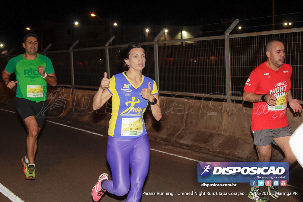 Unimed Night Run: Etapa Coração :: Paraná Running 2016