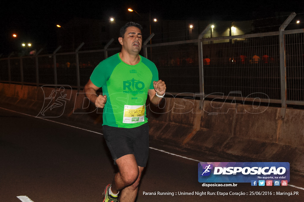 Unimed Night Run: Etapa Coração :: Paraná Running 2016