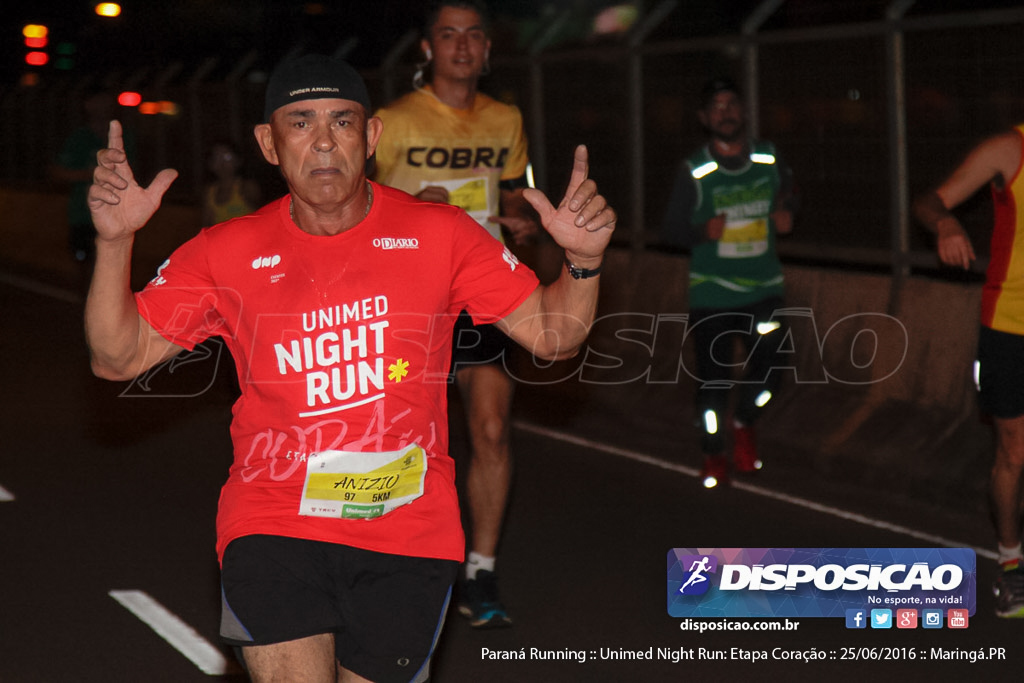 Unimed Night Run: Etapa Coração :: Paraná Running 2016