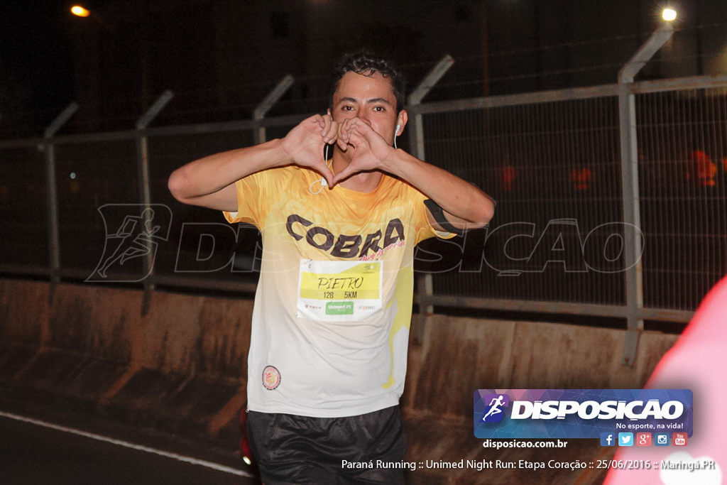 Unimed Night Run: Etapa Coração :: Paraná Running 2016