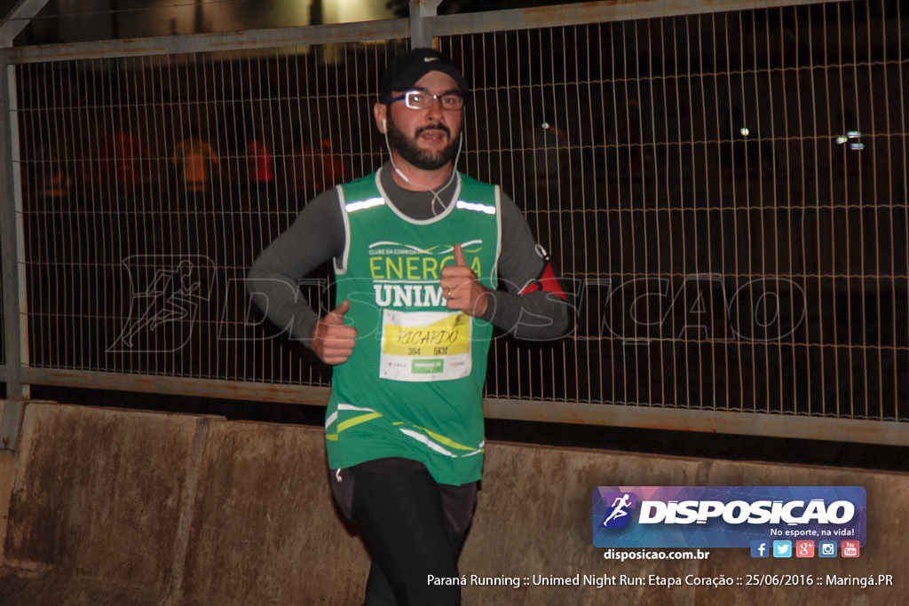 Unimed Night Run: Etapa Coração :: Paraná Running 2016