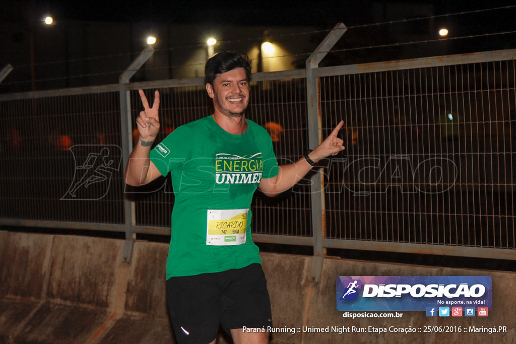 Unimed Night Run: Etapa Coração :: Paraná Running 2016