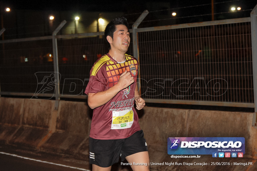 Unimed Night Run: Etapa Coração :: Paraná Running 2016