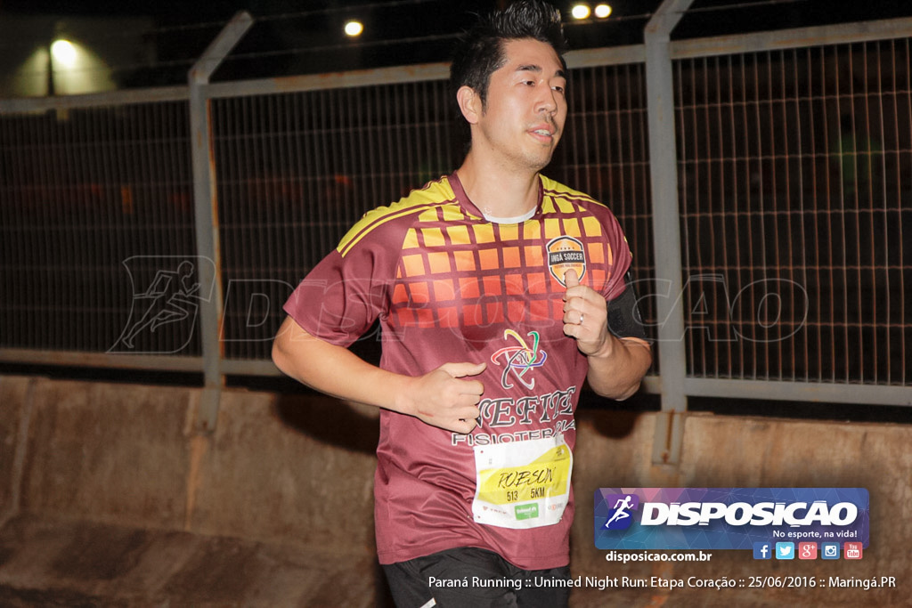 Unimed Night Run: Etapa Coração :: Paraná Running 2016