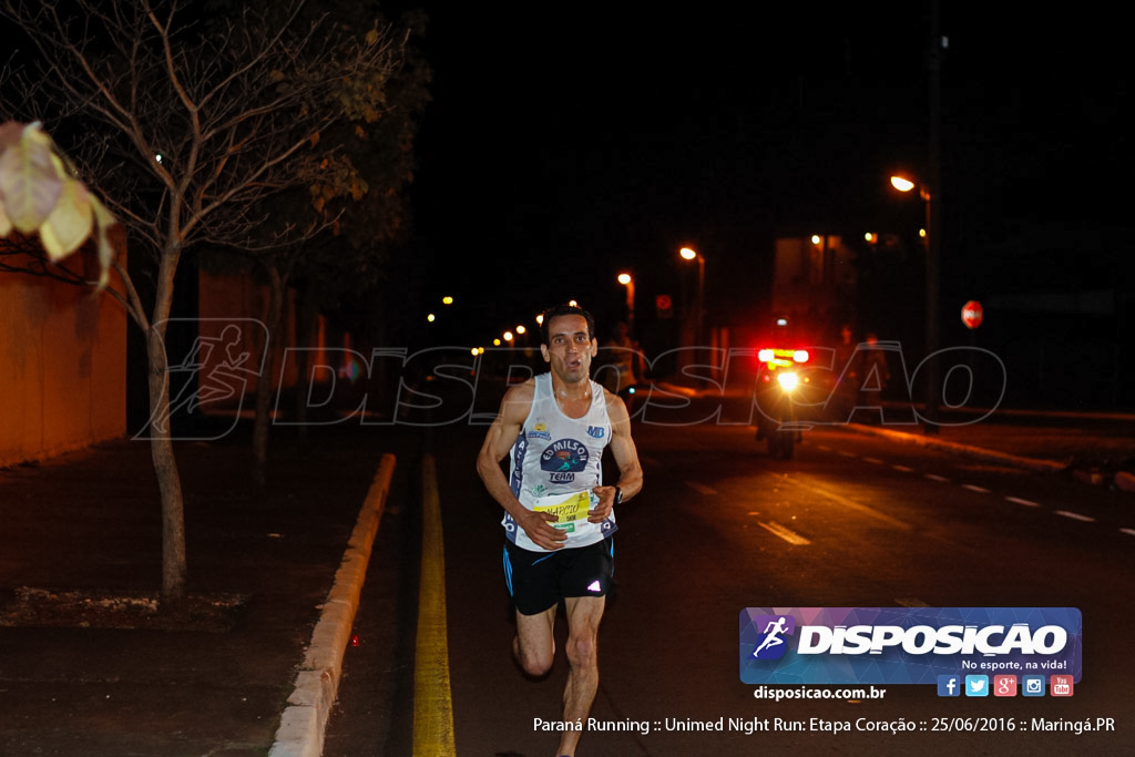 Unimed Night Run: Etapa Coração :: Paraná Running 2016