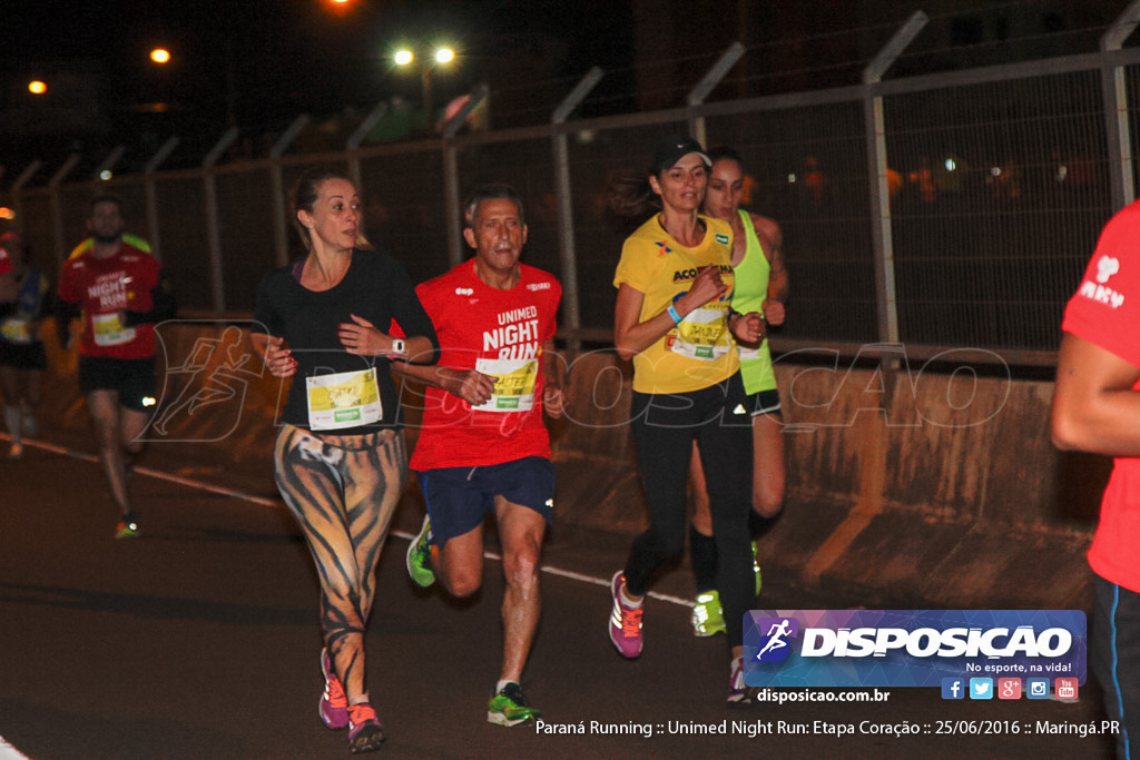 Unimed Night Run: Etapa Coração :: Paraná Running 2016