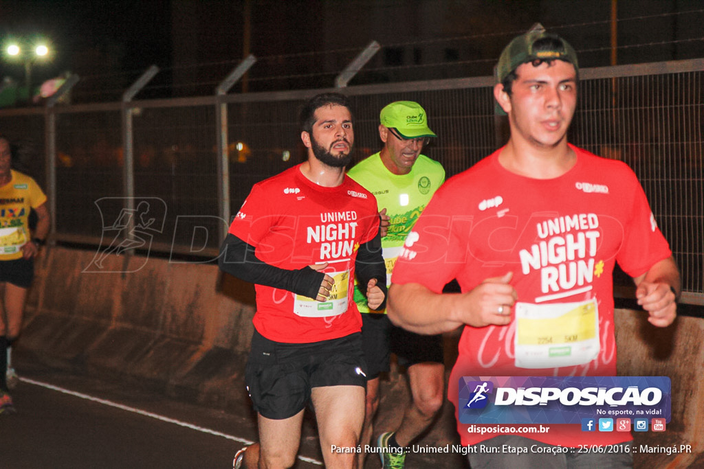 Unimed Night Run: Etapa Coração :: Paraná Running 2016